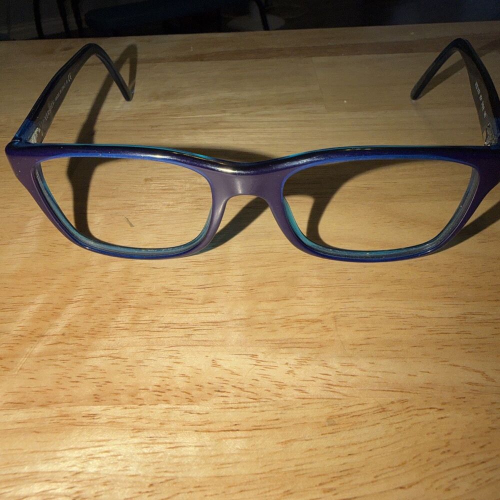 Versace Blue Rectangular Eyeglasses. 3141 904 54 18 140 Frames Only